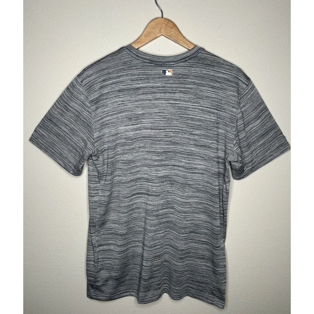 Nike Dri Fit Mens Large Heather Gray Houston Astros Authentic Practice Shirt